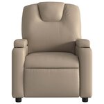 vidaXL Fauteuil de massage inclinable électrique cappuccino similicuir