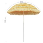 vidaXL Parasol de plage Naturel 180 cm Style hawaïen