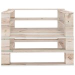 vidaXL Canapé palette de jardin Bois de pin imprégné