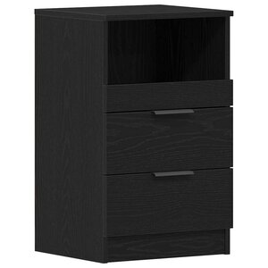 vidaXL Cabinet de chevet Chêne noir 40 x 35 x 65 cm Bois d'ingénierie