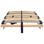 vidaXL Sommier à lattes Marron 100 x 190 cm Bois de hêtre massif