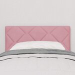 vidaXL Tête de Lit LED avec des lumières à LED Rose 80 cm Velours