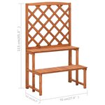 vidaXL Support de plantes et treillis 70x42x115cm Bois de sapin massif