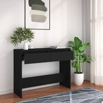 vidaXL Table console noir 100x35x76 5 cm bois d'ingénierie