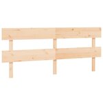 vidaXL Tête de lit 204x3x81 cm Bois massif de pin