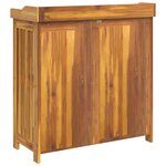 vidaXL Armoire de jardin Marron 93 x 41.5 x 98cm Bois d'Acacia Massif