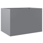 vidaXL Jardinière argenté 62x47x46 cm acier galvanisé