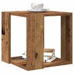 vidaXL Table basse Bois Ancien 32 x 32 x 30 cm Bois d'ingénierie