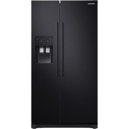 Samsung rs50n3503bc-réfrigérateur américain-501 l (357 + 144 l)-froid ventilé--l 91 2 x h 178 9 cm-noir