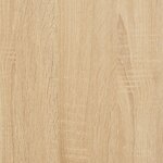 vidaXL Armoire à disques chêne sonoma 84 5x38x48 cm bois d'ingénierie