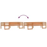 vidaXL Cadre de lit pour enfants brun cire 90x200cm bois de pin massif