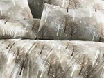 Parure de lit beige TREE 240 x 220 cm