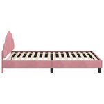 vidaXL Cadre de lit pour enfants avec tête de lit Rose 90 x 190 cm