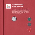 Boîte à colis incurvée 1 porte Large Bordeaux Acier galvanisé SMART PARCEL BOX™