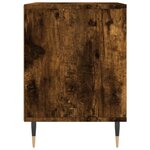 vidaXL Tables de chevet 2 Pièces chêne fumé 40x35x50 cm bois ingénierie