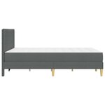 vidaXL Cadre de lit Gris foncé 120 x 200 cm Polyester