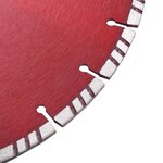 vidaXL Disque de coupe diamanté avec turbo Acier 350 mm