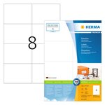 HERMA Étiquettes permanentes PREMIUM A4 105x74 mm 100 Feuilles