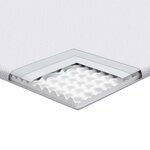 vidaXL Coussins de Matelas Blanc 100 x 200 cm