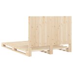 vidaXL Cadre de lit avec tête de lit 140x200 cm bois de pin massif