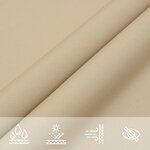 vidaXL Voile de parasol tissu oxford carré 6x6 m beige