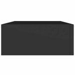 vidaXL Étagères à tiroirs murales 2 Pièces noir 40x23 5x10 cm MDF