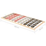 vidaXL Cadre de lit 12 lattes tête de lit réglable 80x200 cm