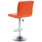 vidaXL Tabourets de bar lot de 2 orange similicuir