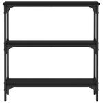 vidaXL Table console noir 75x22 5x75 cm bois d'ingénierie