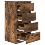 vidaXL Buffet chêne fumé 37 5x35x76 cm bois d'ingénierie