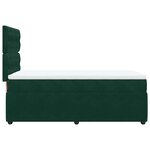 vidaXL Sommier à lattes de lit avec matelas Vert foncé 100x200 cm