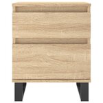 vidaXL Tables de chevet 2 Pièces chêne sonoma 40x35x50 cm bois ingénierie