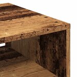 vidaXL Table basse vieux bois 40x40x43 cm bois d'ingénierie