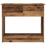 vidaXL Table console avec tiroirs vieux bois 85 5x38 5x74 5 cm