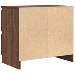 vidaXL Meuble TV chêne marron 60x35x54 cm bois d'ingénierie