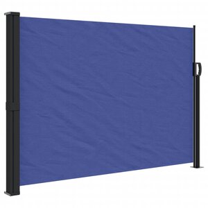 vidaXL Auvent latéral rétractable bleu 140x600 cm