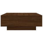 vidaXL Table basse chêne marron 80x80x31 cm bois d'ingénierie
