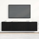 vidaXL Meubles TV 2 pièces Chêne noir 160 x 30 x 41 cm Bois d'ingénierie