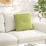 vidaXL Coussin de Dos Vert clair 50 x 19 x 45 cm tissu