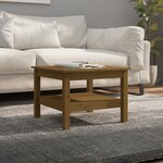 vidaXL Table basse Marron miel 55x55x40 cm Bois massif de pin