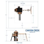 Aire de jeux avec balançoire et toboggan - Canyon Creek