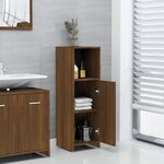vidaXL Armoire de bain Chêne marron 30x30x95 cm Bois d'ingénierie