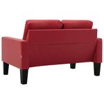 Vidaxl ensemble de canapés 2 pièces rouge similicuir