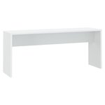 vidaXL Ensemble à manger 3 Pièces Blanc Bois d'ingénierie