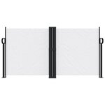vidaXL Auvent latéral rétractable blanc 120x1200 cm