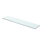 vidaXL Panneaux d'étagère 2 Pièces Verre Transparent 70x15 cm