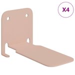 vidaXL Étagère flottante avec étagère 4 Pièces Rose 6 x 10 8 x 6 6 cm