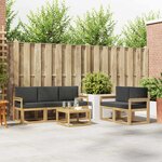 vidaXL Ensemble de canapés d'extérieur 6 Pièces