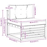 vidaXL Ensemble de canapés d'extérieur 3 pc Naturel et Beige