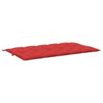 vidaXL Coussin de banc de jardin rouge 180x(50+50)x7 cm tissu oxford